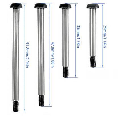 RC Lock-Nut Style Hinge Pins Set, Polished Steel 1144 Suspension Screw Pins Kit for 1/10 RC Truck & Crawler Upgrade (8PCS)