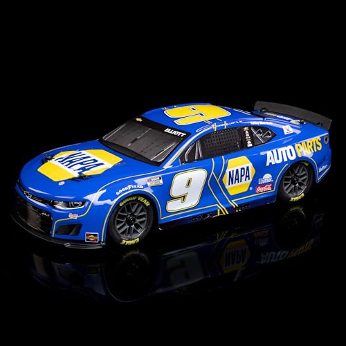 Losi 1/12 NASCAR RC Race Car Chase Elliott No. 9 2025 NAPA Chevrolet ZL1 2S AWD Brushed On-Road Battery & Charger Included Blue LOS1122509
