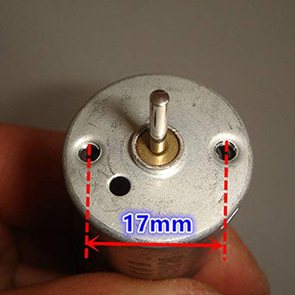 Jinchao-Dc Motor Micro Mini Electric 370 Motor, High Speed Carbon Brush Long Shaft High Power DIY Toy Car Boat Model, Easy to Install