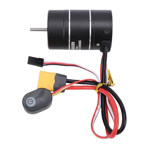 Zunate 3660 1800KV Brushless Motor with 40A ESC, Sensor FOC Control for 1/10 Crawler - Rainproof, Programmable BEC, Enhanced LowSpeed