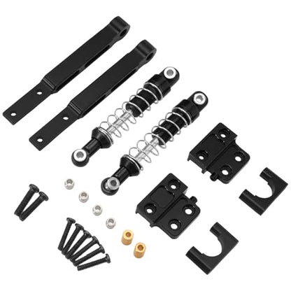 Metal Rear Axle Shock Link Rod Leaf Spring Upgrade Link Suitable for Mangniu 1/12 MN82 MN82S MN82PRO 1/12 Scale RC Climbing Car (Black) - color: Black
