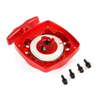 CNC Metal Easy Start Pull Starter (Red) | for 1/5 HPI ROFUN ROVAN KM BAJA Losi 5ive T FG Zenoah CY 32CC 36CC Engine Rc Car Parts - color: Red