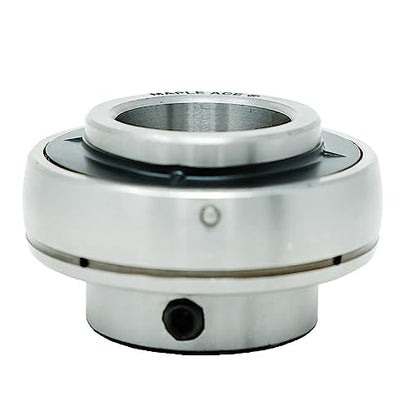 MAPLE ACE UC206-20 Go-Kart Racing Axle Bearing 1-1/4" Bore, Spherical OD with Set Screws and Lubrication Hole (Qty 2)