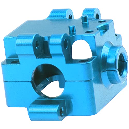 Aluminum Alloy Differential Gearbox Housing Cover Gear Box Shell Compatible with Wltoys 284131 K969 K989 P929 1/28 RC Car (Blue) - color: Blue