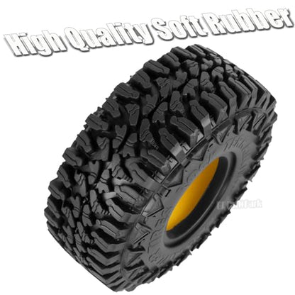 RC 1.9In Soft Rubber Wheel Tires for 1/10 RC Crawler Car SCX10 SCX10 II 90046 SCX10 III AXI03007 SCX10 Pro TRX4 TRX6 D90 Gen7/8 VS4-10 MST CFX,BRCatWPark 4Pcs Soft Rubber Wheel Tires-(D) - style: 4Pcs 1.9 Rubber Wheel - (D)