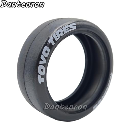 1/10 Drift Smooth Tread Tires OD 65mm RC Hard Rubber Drift Racing Wheels Tyres For 1:10 1/12 Rally Street On Road Touring Car Tamiya TT01 TT02 XV01 TA06 A959 PTG2 HPI KYOSHO HSP Traxxas 4PCS