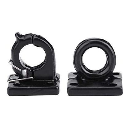 aqxreight Simulation Trailer Tow Lock Shackle Bracket Set for Axial SCX10 D90 D110 TF2 RC Car Car Much Your of High Installation and Matched Screws the Easy with of RC Trailer