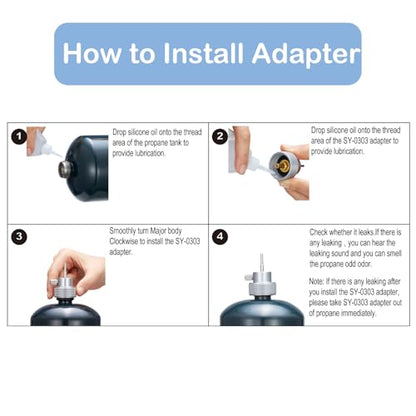 Propane Refill Adapter with Silicone Oil Port,Airsoft Propane Fill Adapter for Green Gas