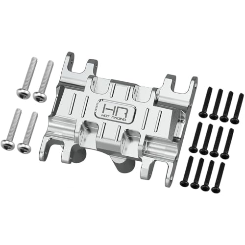 Hot Racing SXTY38LH08 Clear Anodized T6 Aluminum Center Gear Box Mount fits Axial SCX30