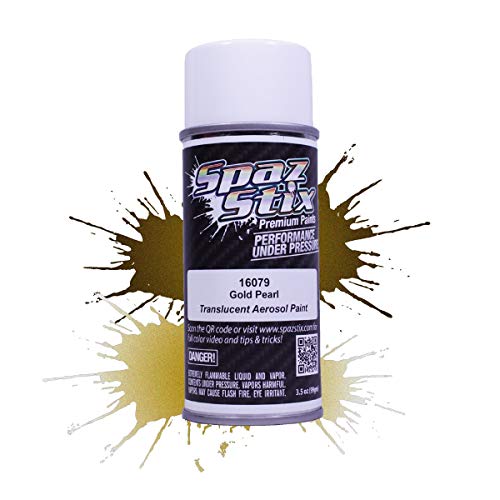 Spaz Stix - Gold Pearl Aerosol Paint, 3.5oz Can