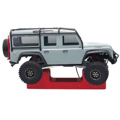 RC Car Stand RC Stand Simulation and Static Display RC Work Stand for 1/18 1/24 TRX4M SCX24 FCX18 FCX24 Remote Control Car (Green & Red) - color: Green & Red