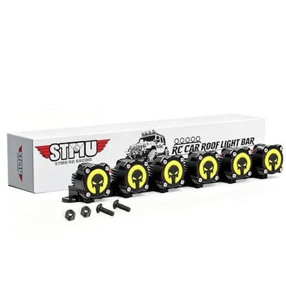RC LED Light Bar Kit for 1/10 1/8 RC Crawler, Bright Scale Light for Axial SCX10 Wraith, Traxxas TRX4 TRX6, Redcat Gen8 RC Car Truck Accessories (Style B)