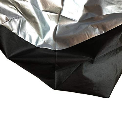 Car Black Sliver 13-19'' Spare Tire Tyre Wheel Cover Bag with Carrying Handles ote Car Wheel Protector Storage Bag (65cm) - color: 65cm