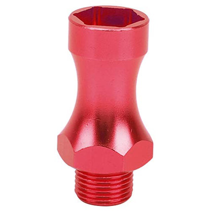 12Pcs Aluminum Alloy RC Wheel Hub Adapter, 1/10 to 1/8 RC Model Car Part, 12mm to 17mm Hex Drive Hub Coupling with 30mm Wheel Extension for Off - Road RC Trucks (Red) - color: Red
