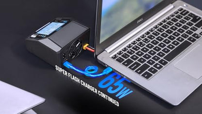 ToolkitRC M6DAC V2/PRO 16AX2 AC200-300W DC800W Dual Channel Smart Charger for 1-6S LiPo LiHV Life Lilon LTO 1-16S NiMH PD65W (M6DAC V2) - size: M6DAC V2