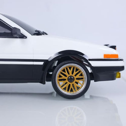 1/18 LDRC LD1801 RC Drift Car Rwd Racing Vehicles Flip Light Gyroscope Motor Servo ESC Light System - color: White