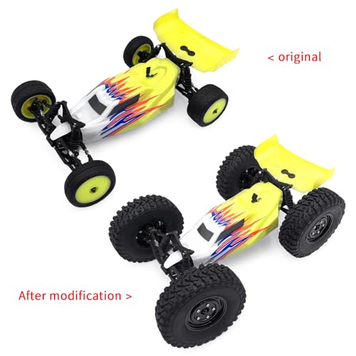 4Pcs 8mm to 12mm Wheel Hex Hub Adapters | Aluminum Alloy, Big Wheel Conversion Kit, For 1/16 Losi Mini-B, For 1/18 Losi Mini-T 2.0, Off-Road Car RC Truck