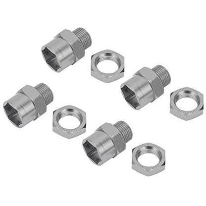 VGEBY RC Hex Adapter, 12mm to 17mm Wheel Hex Hub Extension Hex Drive Adapter RC Car Conversion Adapter Accessories Fit for 1/10 RC Crawler 15mm(Color) Car Model Accessories