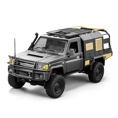ARRIS MN82S 1/12 Toyota LC79 RC Rock Crawler 4WD RTR Truck | Realistic LC79 Body, LED Lights, Full Proportional Control, Trail Ready Design - color: Mn82s-silver