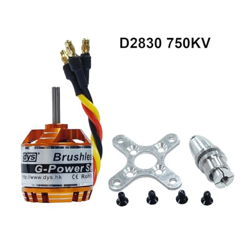 DYS D2830 750KV/850KV/1000KV/1300KV Brushless Outrunner Motor 2-4S for Multicopter RC Aircraft Fixed-Wing UAV (D2830 750KV) - color: D2830 750KV