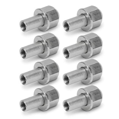 Oumefar 8Pcs RC Wheel Extension Column, RC Hex Wheel Hub Nut for Axial SCX10 15mm, RC Wheel Hub Extension Adapter for RC Crawler Truck RC Accessories