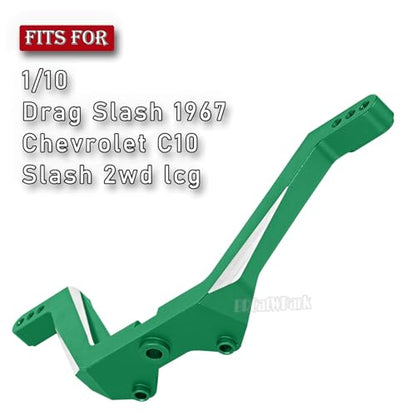 Aluminum Front Shock Vertical Relocator Upgrade for 1/10 Drag Slash 1967/Chevrolet C10/Slash 2wd lcg, RC Shock Bracket, Green - color: Green - (Shock Relocator)