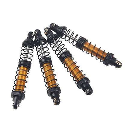 4Pcs ShareGoo Metal Shock Absorber 70/80/90/100/110/120mm Damper Compatible with Tamiya CC01 Traxxas TRX4 Axial SCX10 D90 D110 RR10 1/10 RC Crawler Car (90mm Hole Distance) - size: 90mm Hole Distance