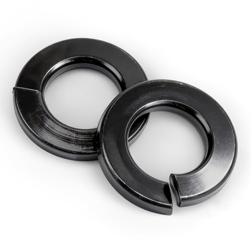 50Pcs 3/8" Spring Lock Washer, Black 304 Stainless Steel | SAE Split Lock Washer, Lock Washers & Flat Washers for Screws Bolts - color: Black, size: 3/8 Inch