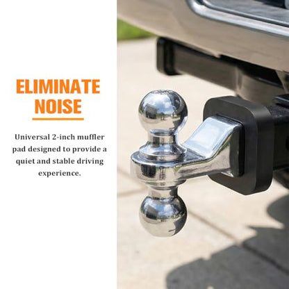 6PCS Car Hitch Receiver Silencer Pad, 2 Inch Automotive Provide Cushion Reduces Rattle and Noise, Adjustable Vehicle Hitch Receiver Silencer Pad Accessories, Universal Fit