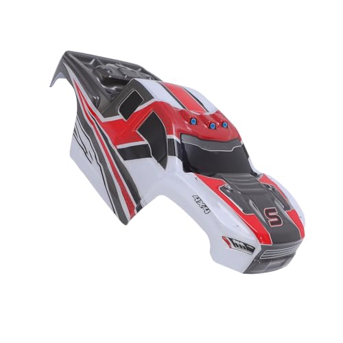 PVC RC Car Body Shell Lightweight Spare Cover with Cool Sporty Look for 1/16 Scale Replacement Parts (Red) - color: Red