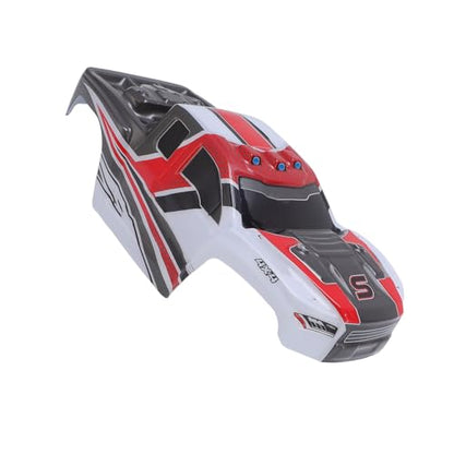 PVC RC Car Body Shell Lightweight Spare Cover with Cool Sporty Look for 1/16 Scale Replacement Parts (Red) - color: Red