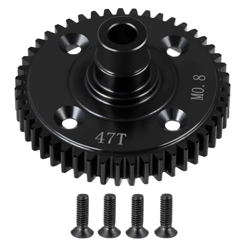 Steel Mod 0.8/32P 47T Center Diff Spur Gear for Tra-xxas Mini Maxx | WD Mini XRT VXL-3S Monster 1:16 Truck Upgrades