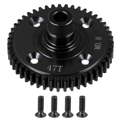 Steel Mod 0.8/32P 47T Center Diff Spur Gear for Tra-xxas Mini Maxx | WD Mini XRT VXL-3S Monster 1:16 Truck Upgrades