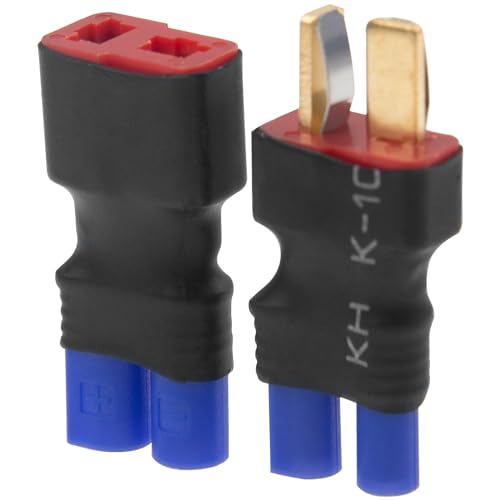 2Pairs Vgoohobby EC2 to T Plug Adapter Connector Female Male Plugs Adaptor for RC FPV Drone Car Boat Lipo NiMH Battery Charger ESC