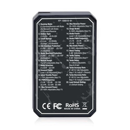 Surpass Hobby Pocket-RC 130A Sensored Brushless ESC and ESC Program Card for 1/10 RC Car