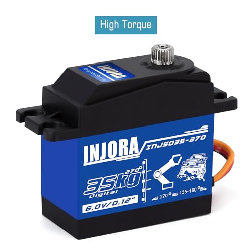 INJORA 35KG High Torque Servo for RC Car Models (Control Angle 270°) - size: 35kg（270°）