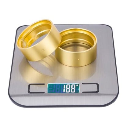 RCQQPS 1.9" Brass Coating Internal Beadlock Ring Clamp Ring 94g Heavy Metal Wheel Counterweight Fits 1.9 Wheel Rim for 1/10 TRX4 TRX6 Axial SCX10 I II III Pro Redcat GEN7 GEN8 RC Crawler Car (4PCS) - size: 4PCS