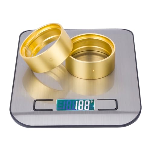RCQQPS 1.9" Brass Coating Internal Beadlock Ring Clamp Ring 94g Heavy Metal Wheel Counterweight Fits 1.9 Wheel Rim for 1/10 TRX4 TRX6 Axial SCX10 I II III Pro Redcat GEN7 GEN8 RC Crawler Car (4PCS) - size: 4PCS
