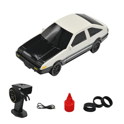 RC Drift Car - 1:43 Remote Control Car 2.4GHz Mini Drift Cars Racing High Speed Drift Car Model with LED Lights for RC Toys Gift (4306Silver, Gyro) - color: 4306silver, size: Gyro