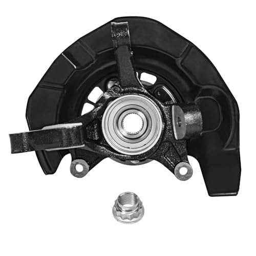 Detroit Axle - FWD Front Steering Knuckles Rear Wheel Hub Bearings | Replacement for 2004 2005 2006 2007 Toyota Highlander 3.3L - size: 4UW47817/Kit
