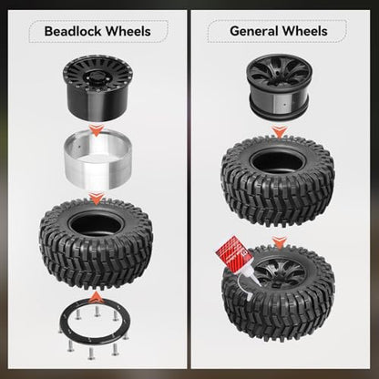 2.2 Crawler Mud Tires Foam Inserts Height 4.92 inch / 125mm for 1/10 Scale Rock Crawler, Set of 4