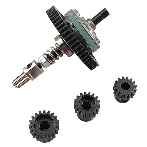 54T Steel Differential Gear with Slipper Clutch for Slash Stampede Rustler | 32P,15T 17T 19T Pinion Set,4X4,6878,Pre-Assembled,Direct Replacement,High Strength,Wear Resistant