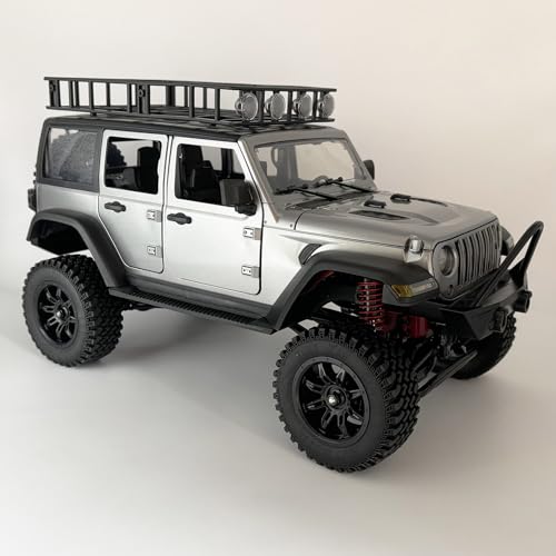 WPLDEWAN 1/12 RC Crawler MN-128 Remote Control Jeep Truck Off Road | RC Rock Crawler 4x4 All Terrain with 390 Motor Full Proportional Upgraded Chassis Opening Doors Hobby Grade Model Adult