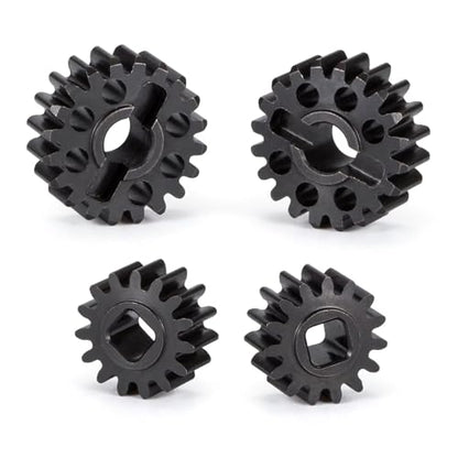Heat Treated Steel 15T/20T Portal Overdrive Gear 36% OD 12T/23T Standard Gear for Axial 1/10 Capra F9 SCX10 III AR45 Portal Axle (14T 21T) - color: 14t 21t