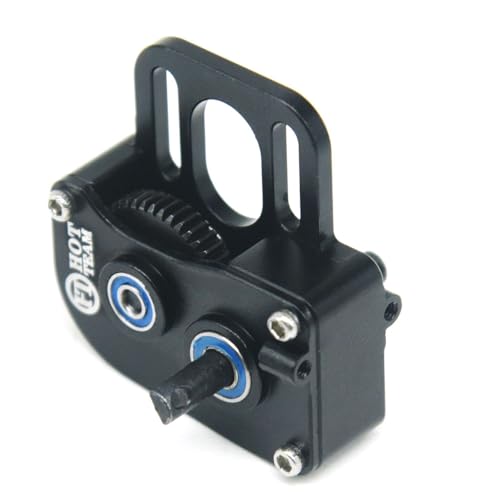 Hobby Aluminum DIY Gear Box Gearbox Transmission for SCX24 RC Parts Upgrade Parts (Black) - color: Black