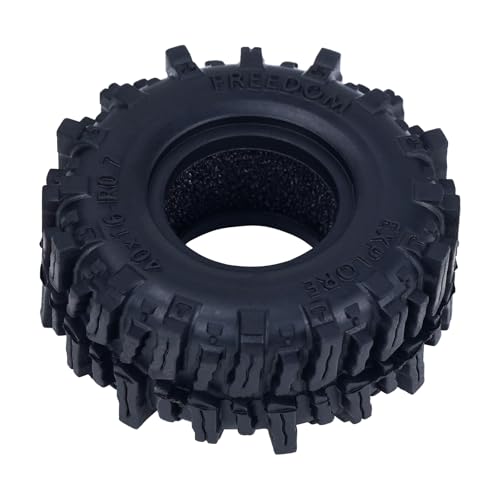 DJX 40 * 16mm 0.7" Tires Super Soft & Sticky Tire for Axial SCX30 Redcat Ascent-32 1/30 1/32 RC Crawler Car Upgrades Parts