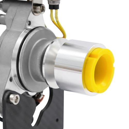 TOC Metal Roto Terminator Starter, 15-80CC Gasoline Engine Starter, Strong Master Starters, Aluminum Starters Cone with Rubber Cap, 36mm 6:1 12-18V 30A Gear Gas RC Airplane Part Helicopter Nitro