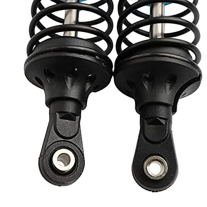 5862 Front & Rear Aluminum Alloy Shock Absorber for 1/10 Slash 4x4 Hoss Rustler Stampede Bandit VXL Shock Parts Replace of 3760 3762 SLA014 (4-Pack) (Blue) - color: Blue