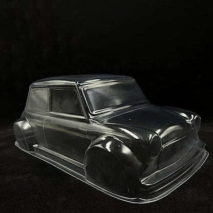 1:10 RC Car Body Shell for 210mm Wheelbase, Unfinished Design Transparent Polycarbonate DIY Customizable Replacement Body