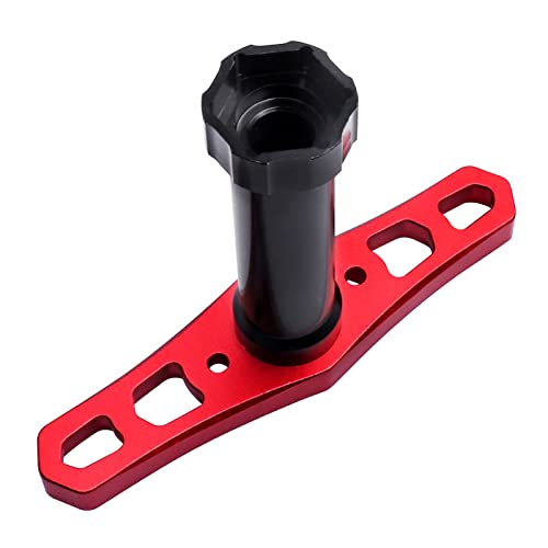 Hobbypark 17mm Wheel Hex Hubs Adapter with Wrench for 1/8 RC Cars Monster Trucks Off Road Buggy (with Navy Blue Adapter)